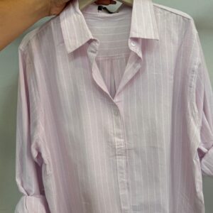 Camisa Básica Rosa de Rayas