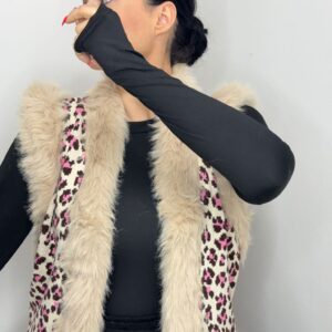 Chaleco Leopardo Rosa