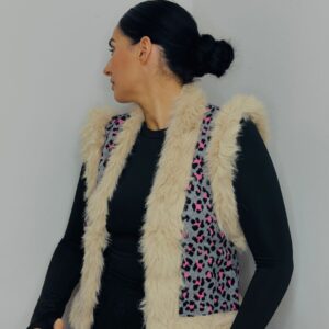 Chaleco Leopardo Gris