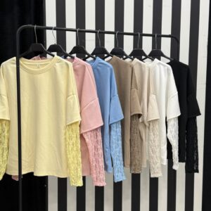 Camiseta Manga Encaje